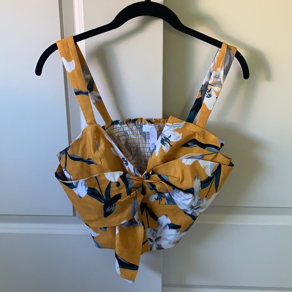 Leith Tops - Leith - Floral Crop Top